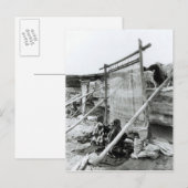 Carte Postale tisserands navajo, vers 1914 (Devant / Derrière)