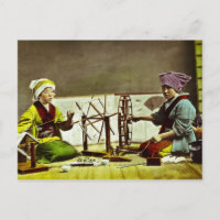 Tisseuses de soie japonaises traditionnelles