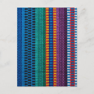 Carte Postale Tissu guatémaltèque traditionnel