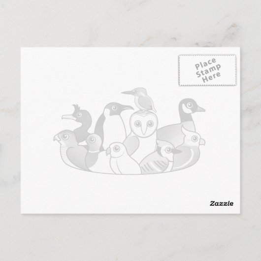 Carte Postale Tit à longue queue (Dos)