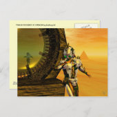 CARTE POSTALE TITAN DANS LE DÉSERT D'HYPERION (Devant / Derrière)