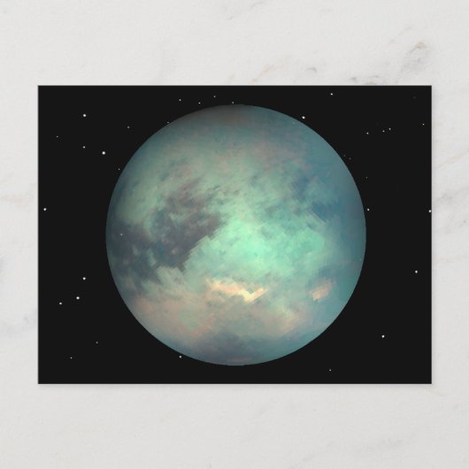 Carte Postale Titan de la lune de Saturne (Devant)