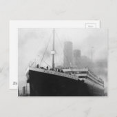 Carte Postale Titanic dans le dock à Southampton (Devant / Derrière)