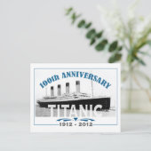 Carte Postale Titanic Sinking 100 ans Anniversaire (Debout devant)
