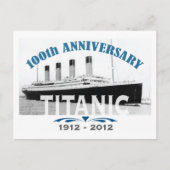Carte Postale Titanic Sinking 100 ans Anniversaire (Devant)