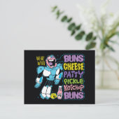 Carte Postale Titans Ados, allez ! | Cyborg Burger Rap (Debout devant)