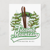 Carte Postale Titcomb Mountain Farmington Maine Ski  (Devant)
