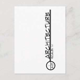 Carte postale Titre du dessin d'architecture (somb