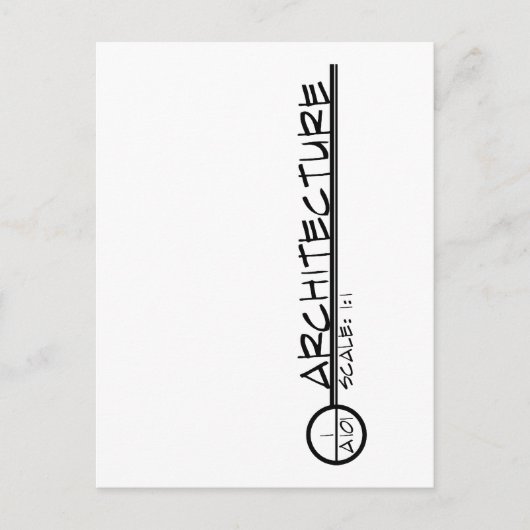 Carte postale Titre du dessin d'architecture (somb (Devant)