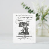 Carte Postale Titre du premier dictionnaire français-latin (Debout devant)