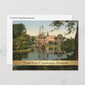 Carte Postale Tivoli Park, Copenhague, Danemark (Devant / Derrière)