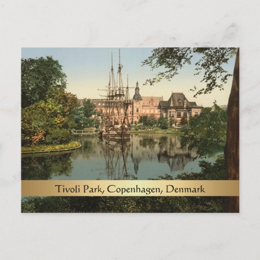 Carte Postale Tivoli Park, Copenhague, Danemark (Devant)