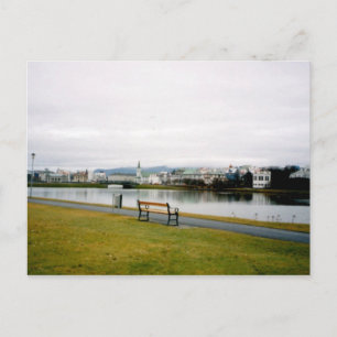 Carte Postale Tjorn (L'étang), Reykjavik, Islande