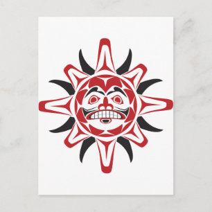 Carte Postale Tlingit Sun