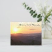 Carte postale TN Sunrise Great Smoky Mountains (Debout devant)