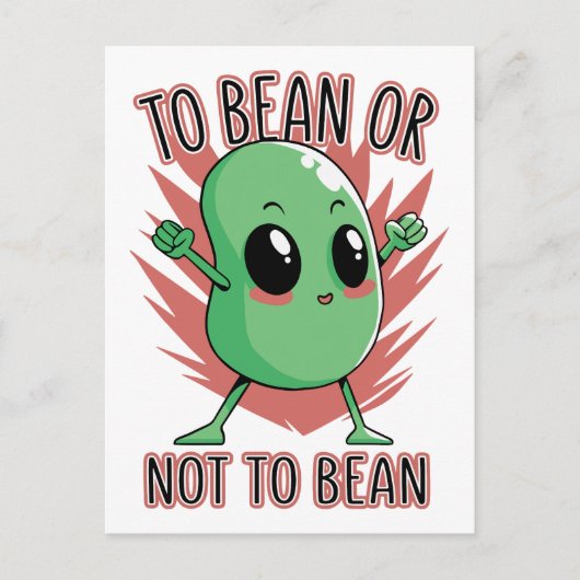 Carte Postale To bean or not to bean (Devant)