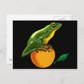 Carte Postale Toad vert et orange (Devant / Derrière)