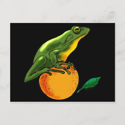 Carte Postale Toad vert et orange (Devant)