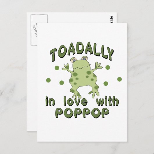 Carte Postale TOADALLY Love PopPop Frog (Devant / Derrière)