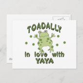 Carte Postale TOADALLY Love YaYa Frog (Devant / Derrière)