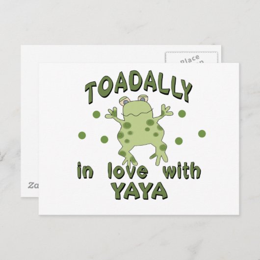 Carte Postale TOADALLY Love YaYa Frog (Devant / Derrière)