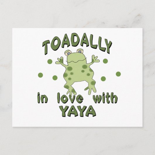 Carte Postale TOADALLY Love YaYa Frog (Devant)
