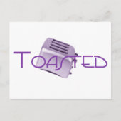 Carte Postale Toasé - Toaster rétro - Violet (Devant)