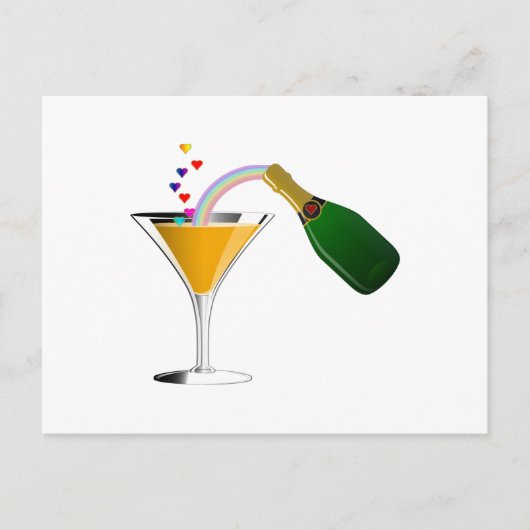 Carte Postale Toast Champagne (Devant)