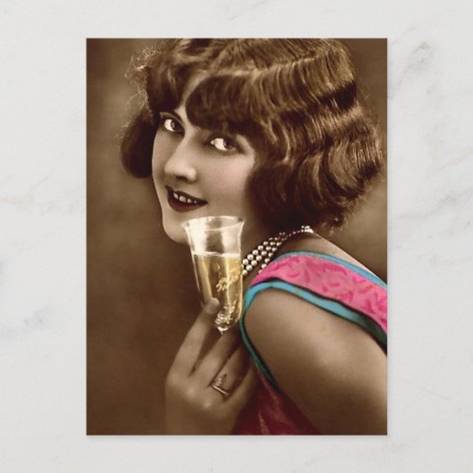 Carte Postale Toast Champagne (Devant)