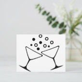 Carte Postale Toast de Champagne (Debout devant)