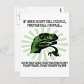 Carte Postale Toast et grille-pain Philosoraphe (Devant / Derrière)