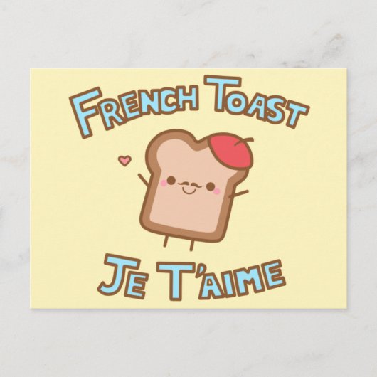 Carte Postale Toast français (Devant)