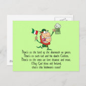 Carte Postale Toast irlandais (Devant / Derrière)