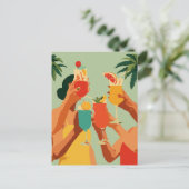 Carte Postale Toast Tropical à la Future Mariée (Debout devant)