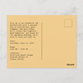 Carte Postale Toast Tropical à la Future Mariée (Dos)