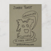 Carte Postale Toast Zombie (Devant)
