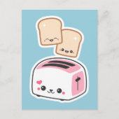 Carte Postale Toaster rose mignon (Devant)