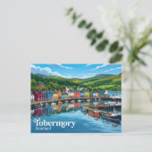 Carte Postale Tobermory Écosse (Debout devant)