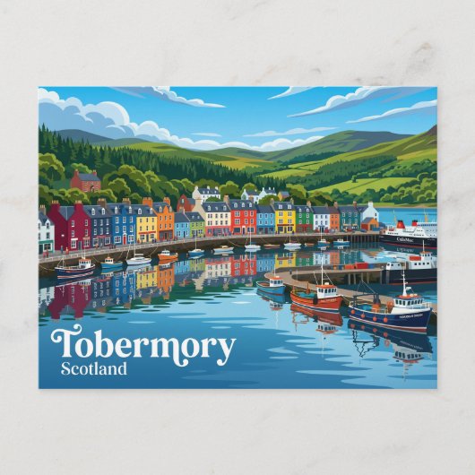 Carte Postale Tobermory Écosse (Devant)