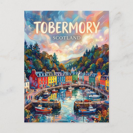 Carte Postale Tobermory Écosse (Devant)
