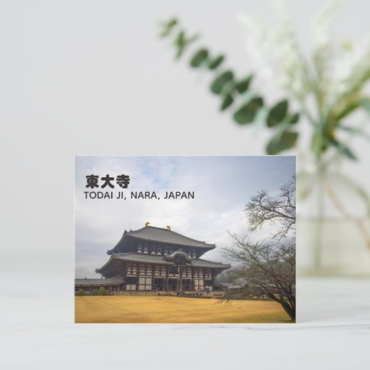 Carte Postale Todai-ji 東大寺  Nara, Japon Voyage (Debout devant)