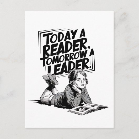 Carte Postale Today a Reader (Devant)