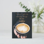 Carte Postale Today I Will Do Amazing Things/ Funny Coffee (Debout devant)