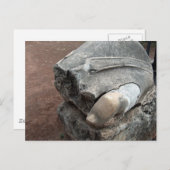 Carte Postale Toe de la Statue en ruines romaines (Devant / Derrière)