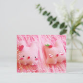 Carte Postale Tofu Bunny Plushie Edition (Debout devant)