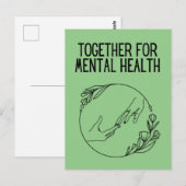 Carte Postale Together For Mental Health (Devant / Derrière)