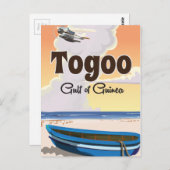 Carte Postale Togo Golfe de Guinée affiche de voyage (Devant / Derrière)