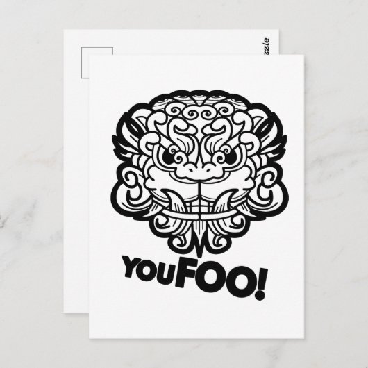 Carte Postale Toi, Foo ! (Devant / Derrière)