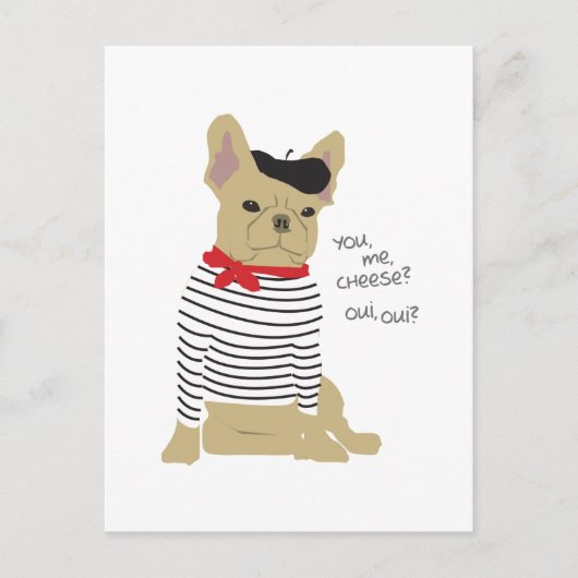 Carte Postale Toi, moi, fromage ? (Devant)