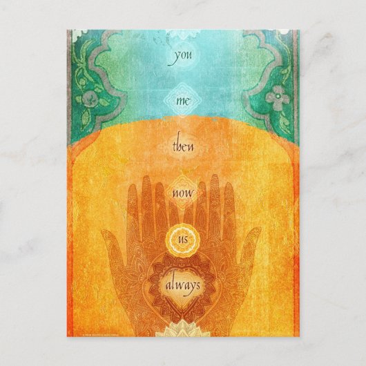 Carte Postale Toi, Moi, Maintenant, Nous Toujours (Devant)